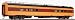 Walthers HO Milwaukee Road Hiawatha 26-Seat Tap Lounge #172-173