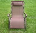 Extra Wide Brown Folding Zero Gravity Chair Recliner