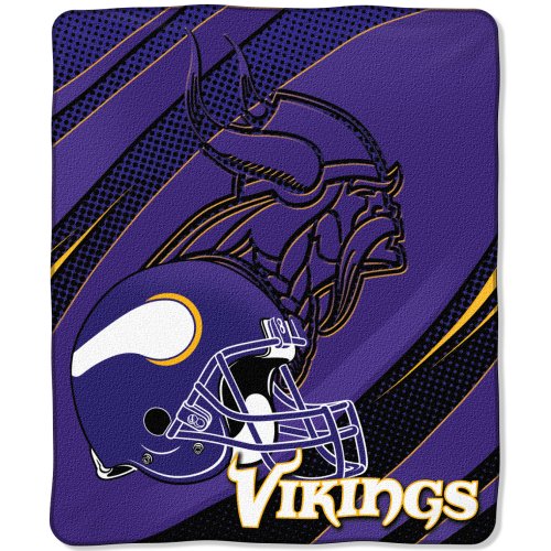 NFL Minnesota Vikings 50-Inch-by-60-Inch Micro-Raschel Plush Throw 