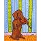 A Short Song by a Long Dog - 13x16"