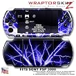 Lightning Blue WraptorSkinz Skin and Screen Protector Kit fits Sony PSP 3000