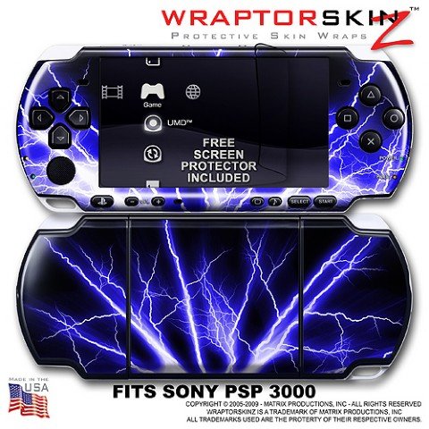 Lightning Blue WraptorSkinz Skin and Screen Protector Kit fits