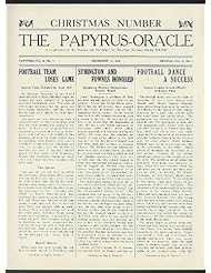 Entertainment Memorabilia: Taft School PAPYRUS-ORACLE 12/11 1918 football Symington & Fownes hockey