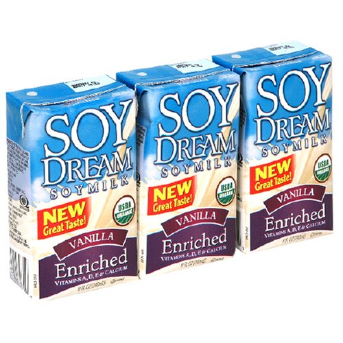 Soy Dream Enriched Soy Beverage, Vanilla, 8-Ounce Boxes (Pack of 27) by SoyDream