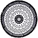 SwimZip Round Beach Towel (White)