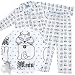 Meow Cat Blue Flannel Pajamas for Women