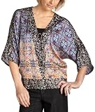 Kensie Women's Satin Vintage Florals Top