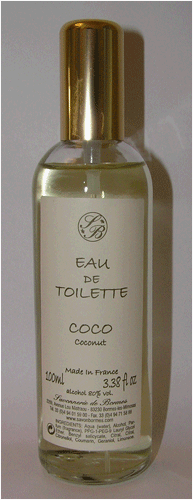 Produkt-Bild: Savonnerie de Bormes: Eau de Toilette Kokosnuss (Coco), 100 ml Flasche mit Zerst&auml;uber (Spray)