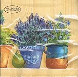 ti-flair - Servietten - Lavender in Flowerpots - Lavendel / Blumentöpfe / Mediterran