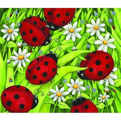 Lady Bugs 200pc Childrens Jigsaw Puzzle by Debbie Hron