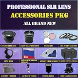 Professional SLR Lens & Accessory Kit with .40x Fish Eye Lens, 3.5x HD Telephoto Lens, 3pcs Filter Kit, 4pcs Macro Lens Set, Lens Hood, 8GB SD Memory Card, Reader, 2 Long LIfe Batteries, Battery Charger, Digital Flash, Aluminum Tripod++ FoR Olympus E-420, E-410, E-400, E-330, E-30, E-1 SLR CAMERAS.THIS LENS WILL ATTACH DIRECTLY TO THE FOLLOWING OLYMPUS LENSES 14-42mm, 40-150mm, 70-300mm