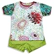 Sophie Catalou - Infant Girls Short Sleeve Short Set, Multi, Green Sophie Catalou - Infant Girls Short Sleeve Short Set, Multi, Green