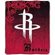 Houston Rockets Royal Plusch Raschel 50x60 Throw Blanket - NBA Basketball