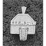 LogoArt Clemson Tigers Sterling Silver Backboard Pendant