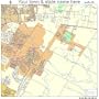 Street & Road Map of Pflugerville, Texas TX - Printed poster size wall atlas of your home town