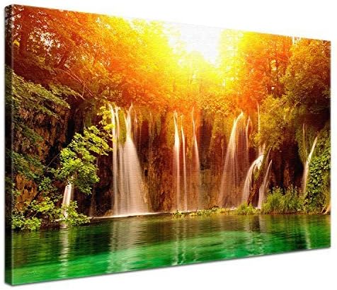 LanaKK Dreamland Elegant Canvas Wall Art Print Already on Stretcher Frame, multicoloured, 100 x 70 cm, 1-piece by LanaKK