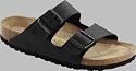 Birkenstock Slipper ''Arizona'' aus Birko-Flor in schwarz mit normalem Fussbett und Weichbett