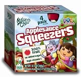 4 Pack Nature's Child Nickelodeon Dora Applesauce Squeezers (12 of 4pack)