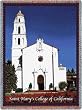 St Mary's College of California Chapel Throw - 70 x 54 Blanket/Throw - Saint Mary's Cardinals