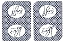 1 Deck Paris Casino Playing Cards Used In Real Casino - Free Bounty Button Kit
