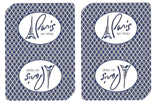 1 Deck Paris Casino Playing Cards Used In Real Casino - Free Bounty Button Kit