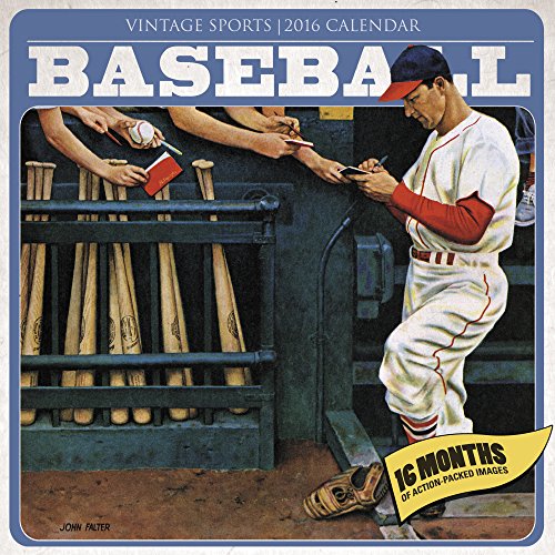 Vintage Sports - Baseball Wall Calendar (2016)