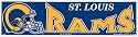 St Louis Rams 11" x 3" Bumper Sticker