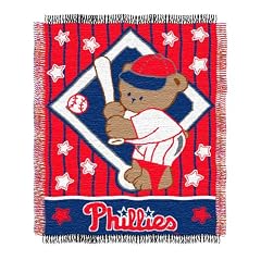 Philadelphia Phillies 36x46 Woven Jacquard Baby Thr