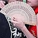 Topbeu Chinese Style Classic Handheld Folding Openwork Sandalwood Fan