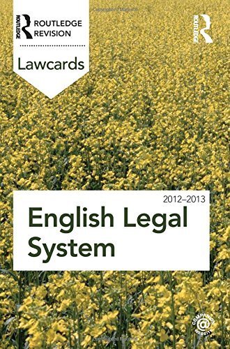English Legal System Lawcards 2012-2013 (2012-01-26)