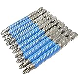 10 ピース アンチ スリップ長距離ドライバー ビット ph2 70 ミリメートル片面磁気電動ドライバー ビット フィリップス ヘッド ドライバー ビット新しい