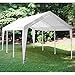 King Canopy 10-Feet by 20-Feet Fitted Replacement Cover w/Legs Skirts, 180gsm Polyethlene, Fits a 10-feet 8-inch x 20-feet Frame, White/White