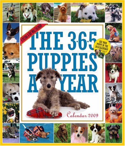 The 365 Puppies-A-Year 2009 Calendar (Picture-A-Day Wall Calendars)