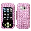 Rhinestones Shield Protector Case for LG Neon GT365, Pink Full Diamond