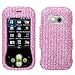 Rhinestones Shield Protector Case for LG Neon GT365, Pink Full Diamond