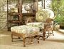 Amarillo Rattan Urban Mahogany Arm Chair with Cushions Amarillo Rattan Living Room Collection