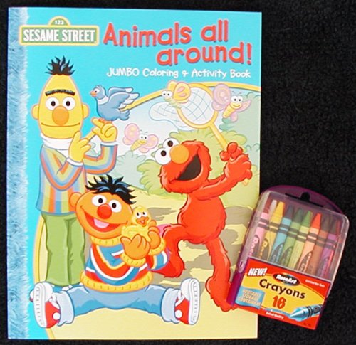 Childrens Toyshop  Toys : Sesame Street Coloring Book and Crayons