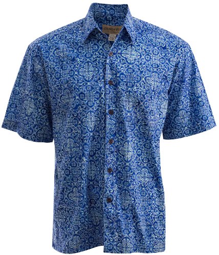 Moroccan Jazz Hawaiian Batik Cotton Shirt