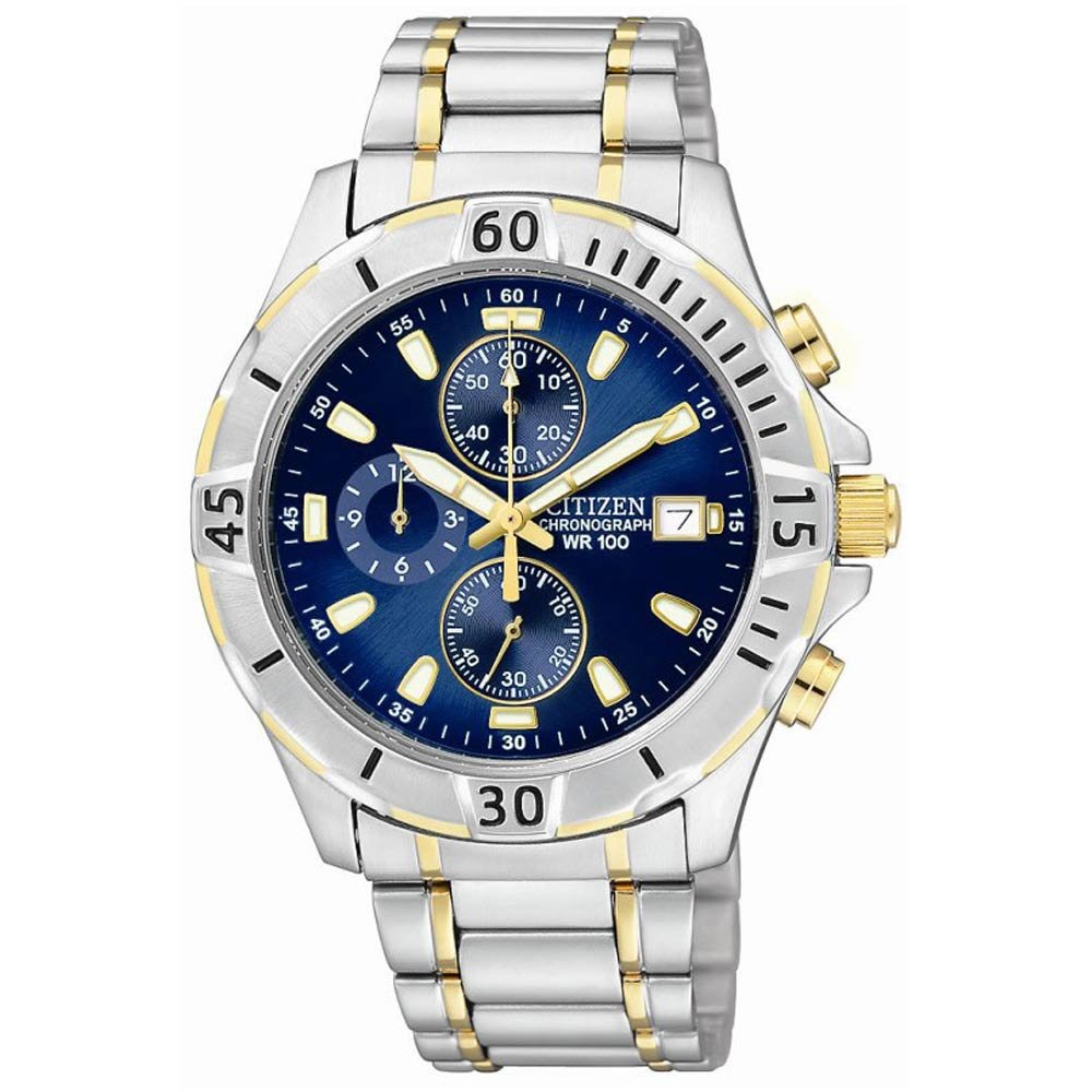 Citizen Quartz Chronograph Blue Dial Men's Watch - AN3394-59L