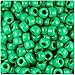 BeadTin Green Opaque 9mm Barrel Pony Beads (500pcs)