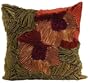 db Sources Burgundy/Green Flower 20 By 20 Inch Decorative Pillow