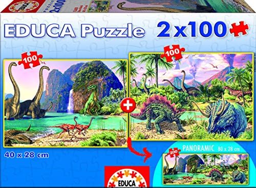 EducaBorras Dino World Puzzle (2x100 Pieces)