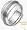 Titanium & 18 Karat White Gold Designer SPINNING Wedding Band Ring - 4