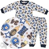 Touchdown Football Thermal Pajamas for Babies, Toddlers and Boys