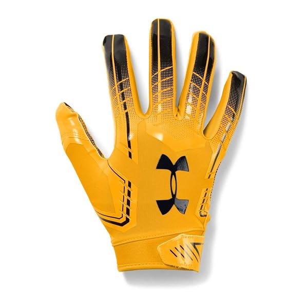 gold under armour football gloves