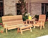 Red Cedar Royal Highback Garden Bench Collection