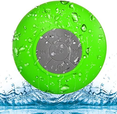 WECOME HD Water Resistant Bluetooth 3.0 Shower Speaker, Handsfree Waterproof Shower Bluetooth Portable Speaker for Showers, Bathroom, Pool, Boat, Car, Beach, &amp; Outdoor Using Green