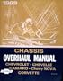 1969 Chevrolet, Chevelle, Camaro, Chevy Nova, and Corvette chassis overhaul manual.