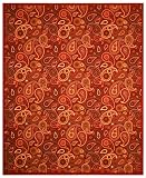 UPC 849984000138 product image for EORC OS910RD Euro Home Rug, 5 by 6.6-Feet, Red | upcitemdb.com