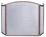 Outdoor Living : UniFlame 3 Fold Vintage Copper Embossed Arch Top Screen